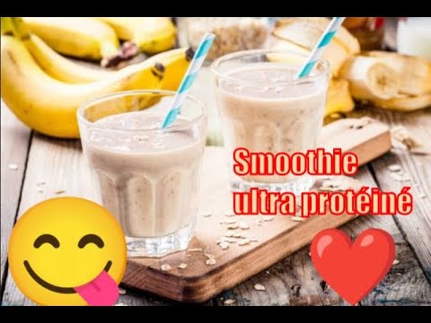Smoothie ultra protéiné  Rapide et facile🧋🧋😋