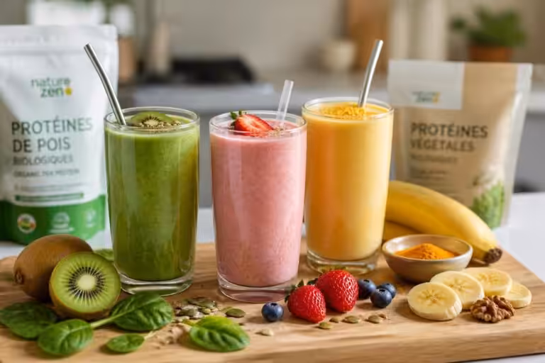 découvrez nos recettes simples et rapides de smoothies protéinés pour un boost d'énergie sain et délicieux à tout moment de la journée.