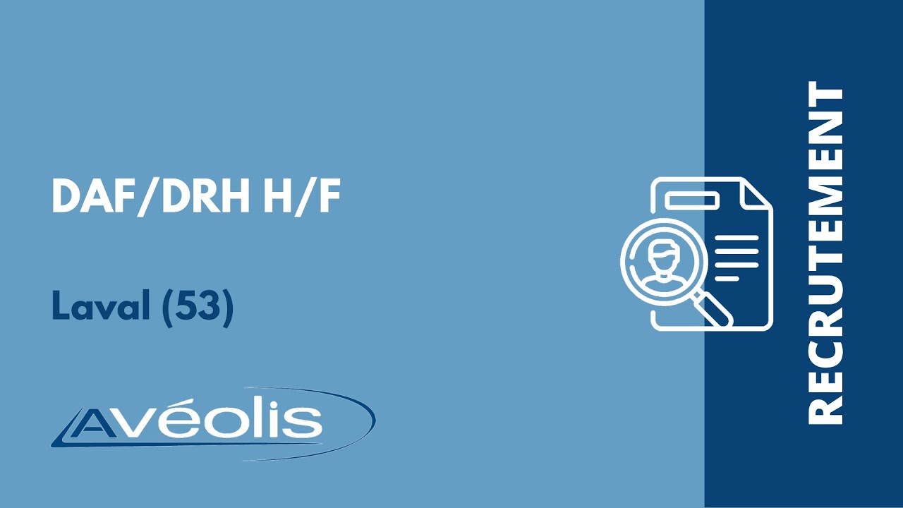AVEOLIS - Offre d'emploi - Directeur des fonctions support - DAF/DRH (H/F) - Poste basé à Laval (53)
